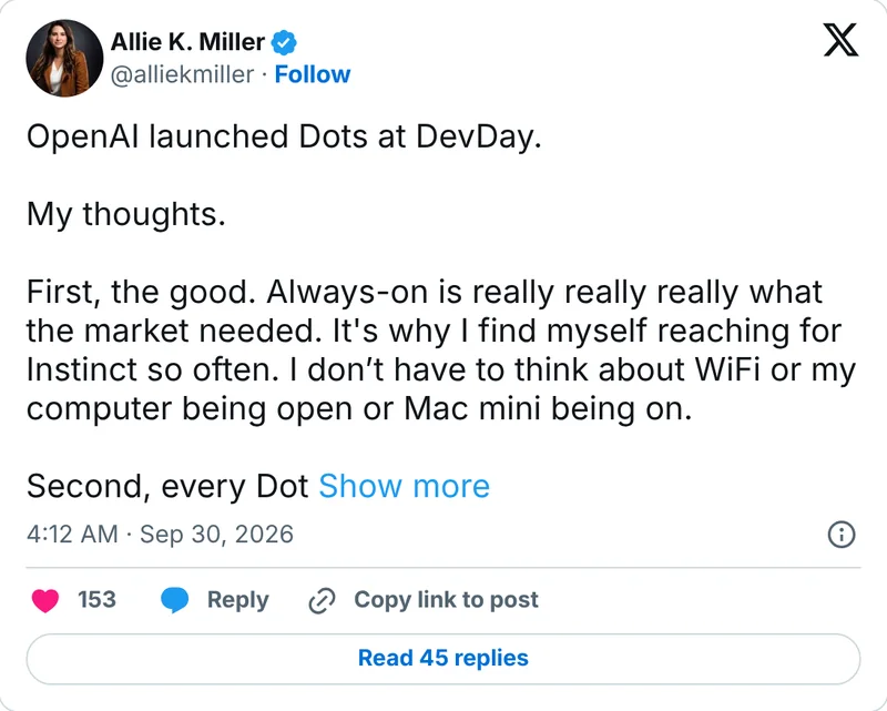 Allie K. Miller on X: always-on is what the market needed