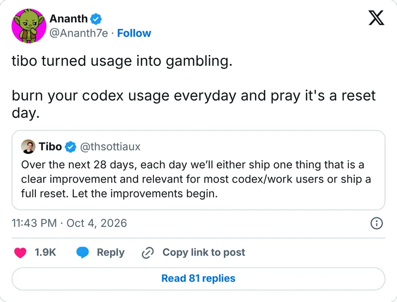 Ananth on X: tibo turned usage into gambling
